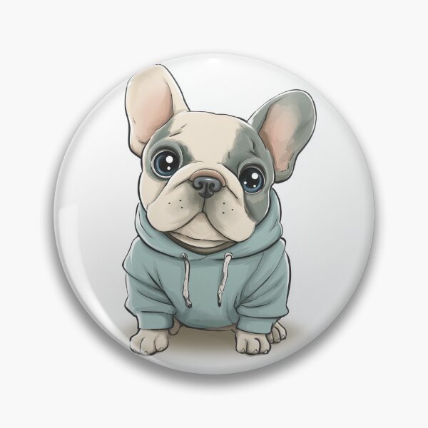 Item preview, Rapper  Frenchie  designed and sold by Kawaii Patterns | Chubby Animals & Cute Ghosts.