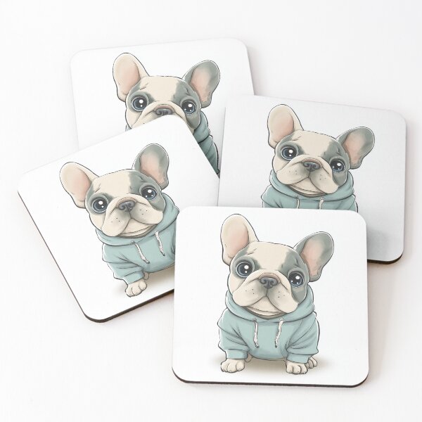 Item preview, Rapper  Frenchie  designed and sold by Kawaii Patterns | Chubby Animals & Cute Ghosts.