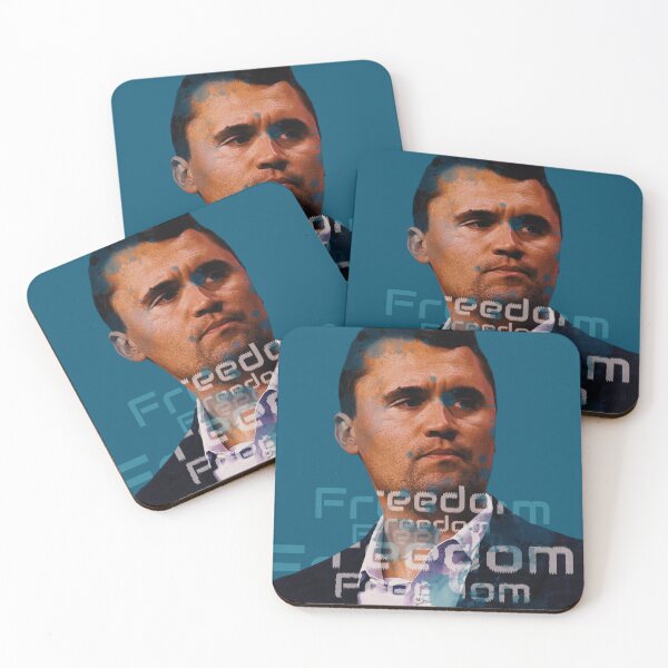 Item preview, Charlie Kirk Freedom Caricature designed and sold by ArtByRahim.