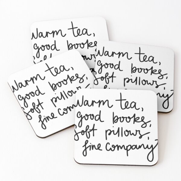 Item preview, Warm Tea Good Books Soft Pillows Fine Company designed and sold by VestaRunolfsson.