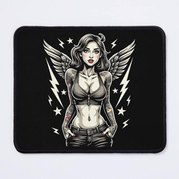 Item preview, Tattooed Girl with wings designed and sold by PaulSDesign.