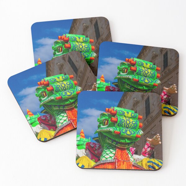 Item preview, Colorful Dragon-Themed Parade Float During a Local Street Festival designed and sold by Nmallia.