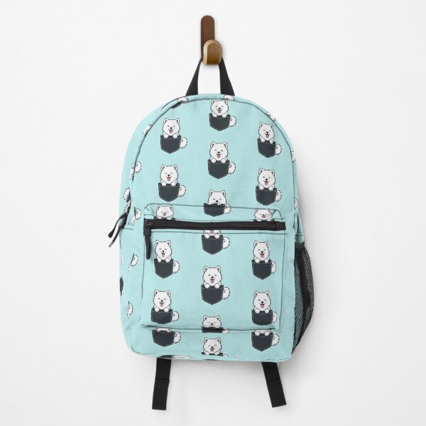 Item preview, Samoyed Puppy in Pocket – Cute Cartoon Dog Lover designed and sold by The Real Life Symphony.