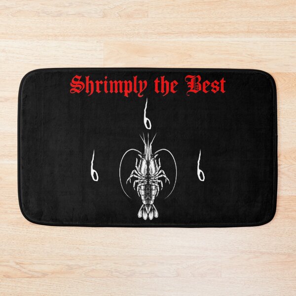 Item preview, Gothic Shrimp With Dark Metal Style Text designed and sold by WhoopsieWorld.