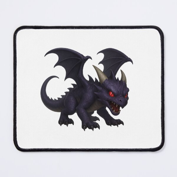 Item preview, Fierce Baby dark purple Dragon with Glowing Red Eyes designed and sold by Hatchling Hollow.