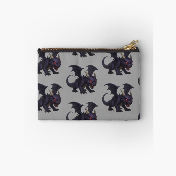Item preview, Fierce Baby dark purple Dragon with Glowing Red Eyes designed and sold by Hatchling Hollow.