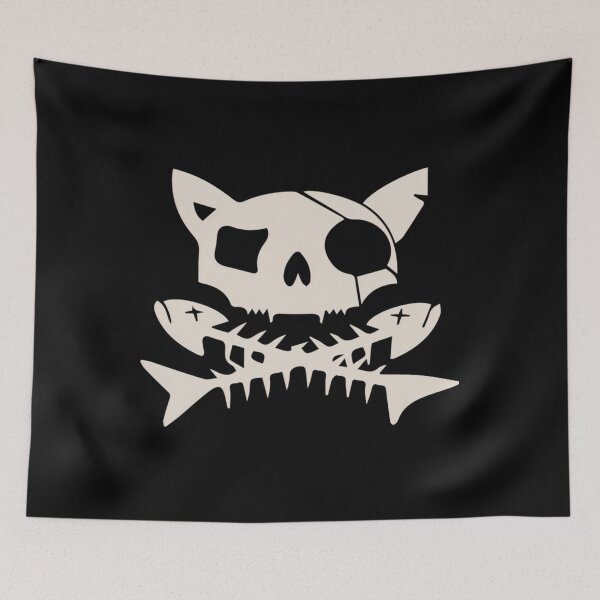 Item preview, Cat Pirate Jolly Roger   designed and sold by ewzngnpcdcu6.