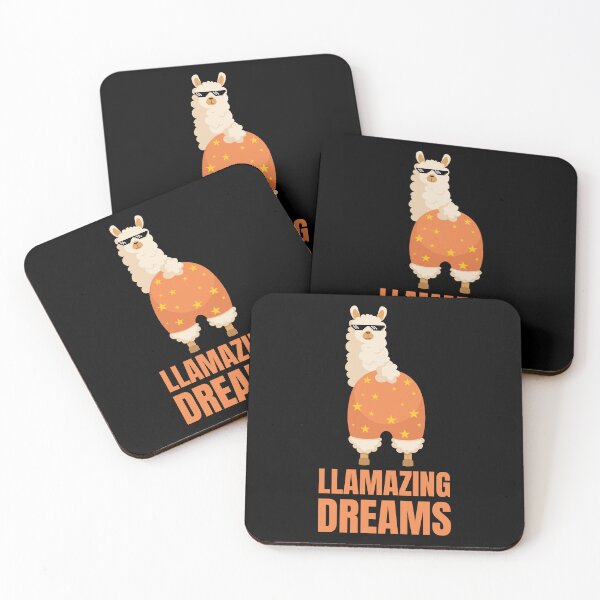 Item preview, llamazing Dreams Cute Funny llama in red pants designed and sold by Art-of-Rory.