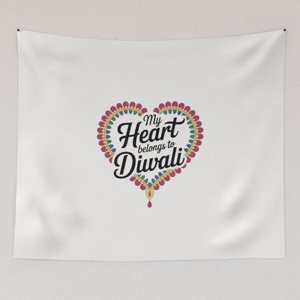 Item preview, My Heart Belongs to Diwali – Rangoli Festival Design designed and sold by Jollys-ArtShop.