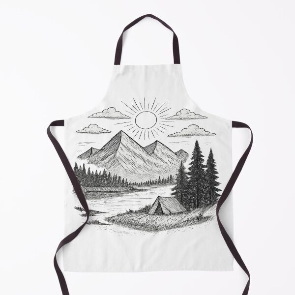 Item preview, Wilderness Camping Sketch designed and sold by EverythingShoPL.