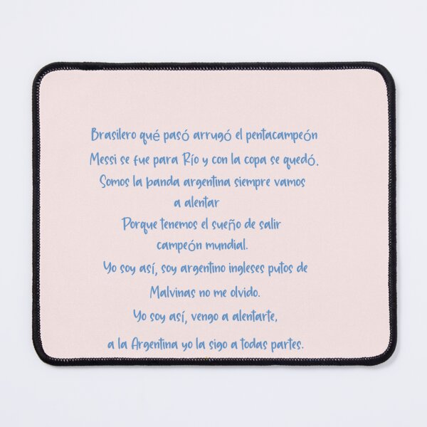 Item preview, Argentinian-Song-Brasilero-Qu-Pas-Arrug-El-Pentacampen-Argentina-Soccer-Fans-Song designed and sold by Alexandra12Gra.