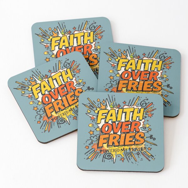 Item preview, Faith Over Fries – Powered by Prayer Tee for Jesus-Loving Foodies & Gospel Drive-Thru Souls designed and sold by Mythic Tide.