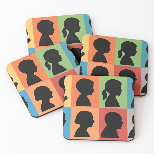 Item preview, Human Life Silhouettes – From Baby to Old Age Colorful Set designed and sold by CheriTanya.