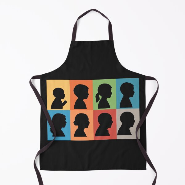 Aperçu de l'œuvre Silhouettes de la vie humaine – Ensemble coloré de la petite enfance à la vieillesse créée et vendue par CheriTanya.