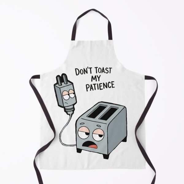 Item preview, Clive and Niles – “Don’t Toast My Patience” Quirky Cartoon Pun designed and sold by Moodzu.
