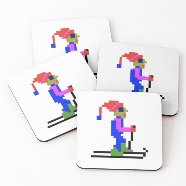 Item preview, Retro Pixel Skier | Vintage 8-Bit Ski Game Design designed and sold by SimplyJasper.