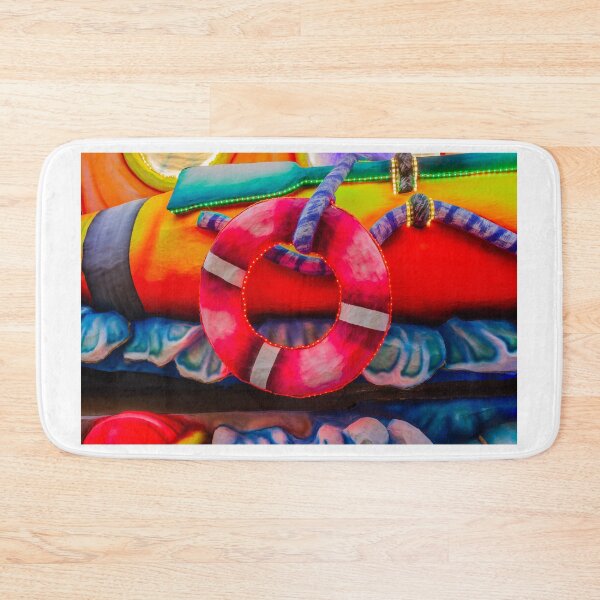 Item preview, Colorful Artistic Life Ring Display Featuring Vibrant Neon Lights and Decorations designed and sold by Nmallia.