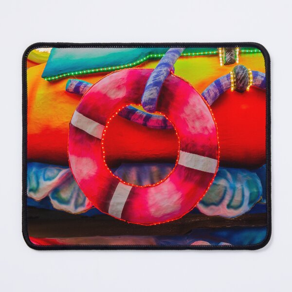 Item preview, Colorful Artistic Life Ring Display Featuring Vibrant Neon Lights and Decorations designed and sold by Nmallia.