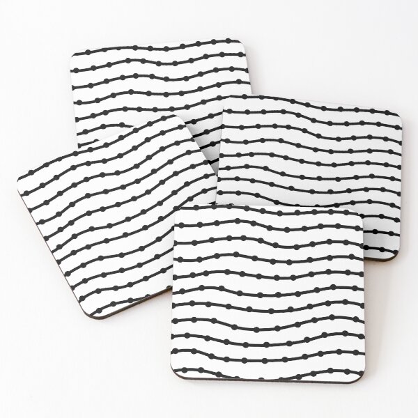 Item preview, Wavy Lines (Black Dots) designed and sold by IKDG.