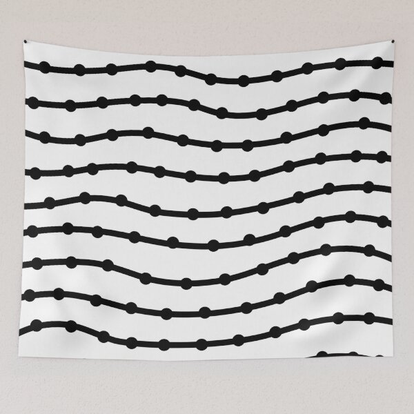 Item preview, Wavy Lines (Black Dots) designed and sold by IKDG.