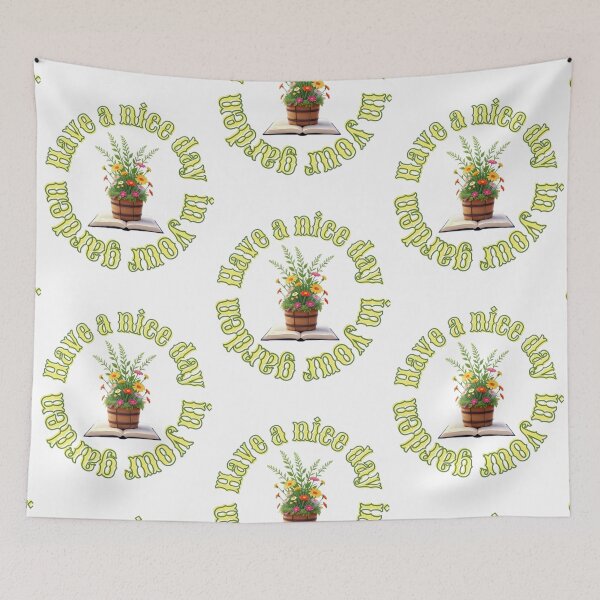 Item preview, Garden of Words – Have a Nice Day Blooms designed and sold by EightMustangs.