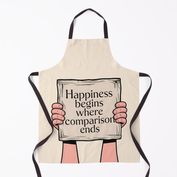 Item preview, Happiness Begins Where Comparison Ends, Inspirational Mental Health Reminder designed and sold by MoMidoStore.