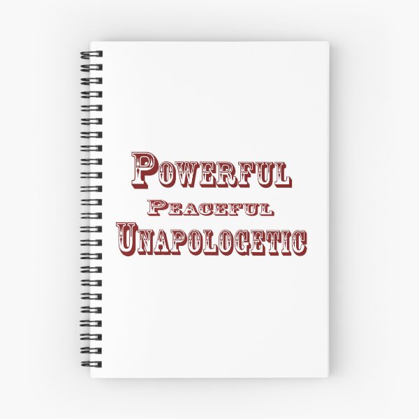 Item preview, Powerful, Peaceful, Unapologetic – Feminist Confidence Quote Design designed and sold by ArtNestVerse.