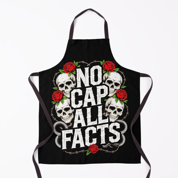 Item preview, No Cap All Facts Gothic Skulls Roses Design designed and sold by Amanda's Factory.
