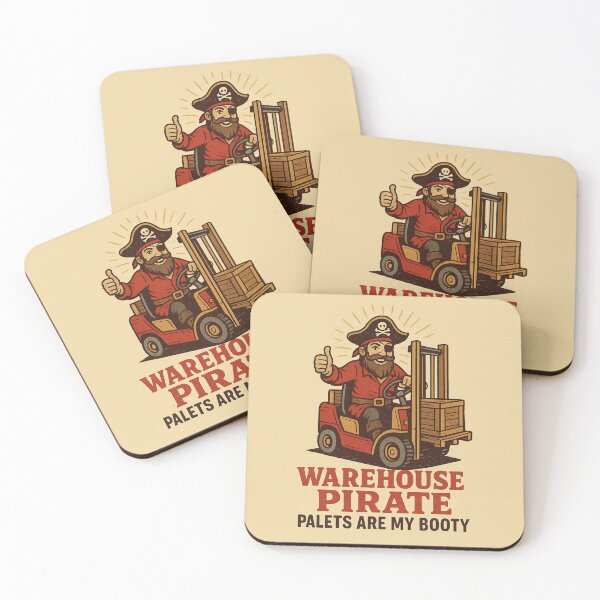 Item preview, Warehouse Pirate – Funny Forklift Retro Design designed and sold by RetroNibylander.