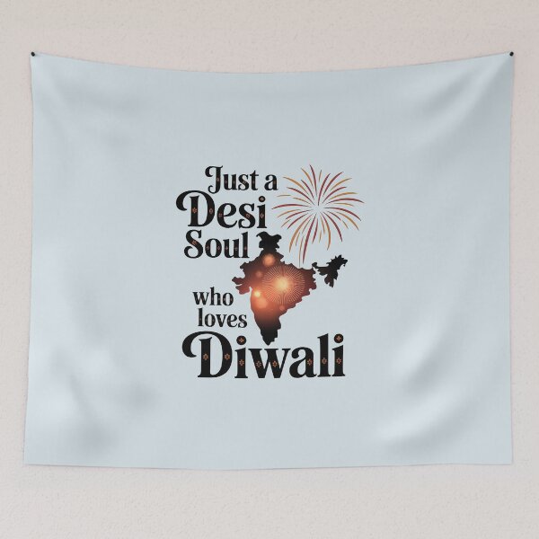 Item preview, Just a Desi Soul Who Loves Diwali – Festival of Lights Design designed and sold by Jollys-ArtShop.