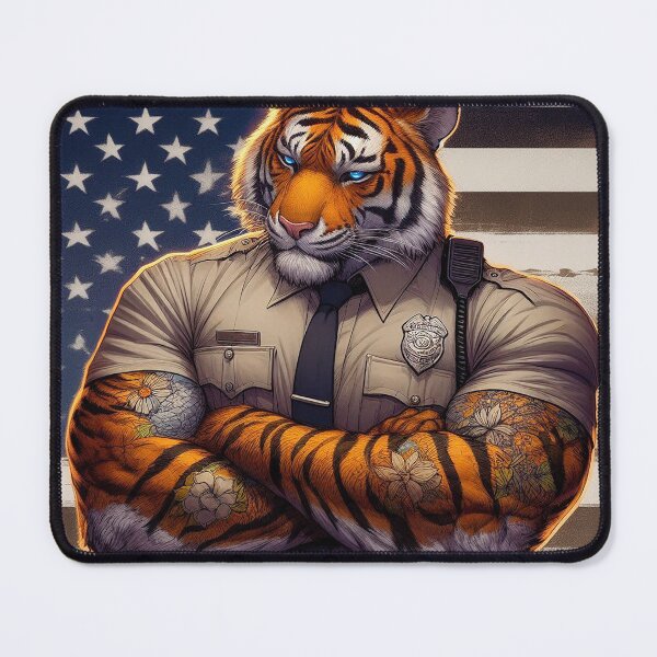 Item preview, Stripes Behind the Badge designed and sold by nikkolaus.