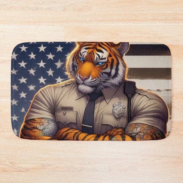 Item preview, Stripes Behind the Badge designed and sold by nikkolaus.