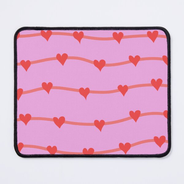 Item preview, Wavy Lines (Pink Hearts) designed and sold by IKDG.