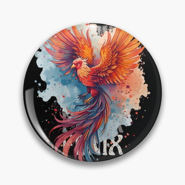 Item preview, Phoenix in Watercolor designed and sold by PatronesKawai.