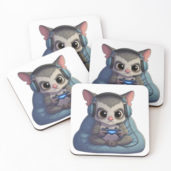 Item preview, Cute Gamer Animal | Kawaii Gaming Headset Character Design designed and sold by SimplyJasper.