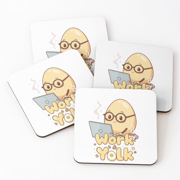 Item preview, Work & Yolk Cartoon | Kawaii Office Egg designed and sold by Mr.Egg Shop.