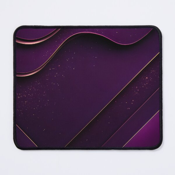 Item preview, Geometric Luxury Abstract 3D Art Deep Purple And Gold designed and sold by DemureArtsy.