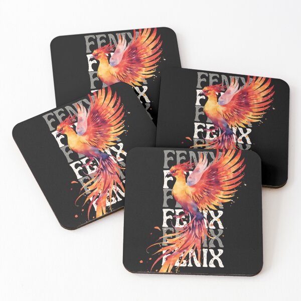 Item preview, Phoenix in Watercolor designed and sold by PatronesKawai.