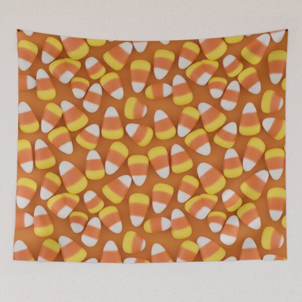 Item preview, Seamless Candy Corn Halloween Background – Spooky Fall Digital Pattern for Crafts & Design designed and sold by JoeZigns81.