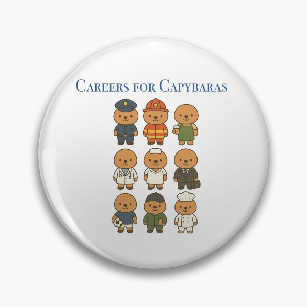 Item preview, Careers for Capybaras Playful Kawaii Design designed and sold by Pokah79.