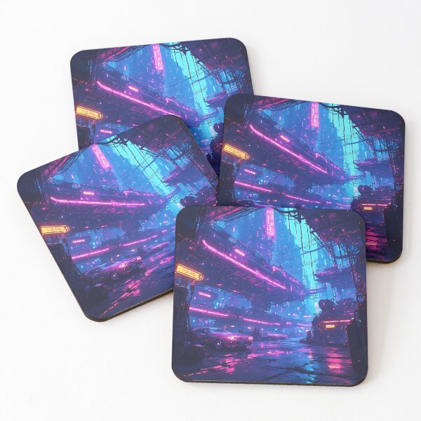 Item preview, Neon Cityscape designed and sold by RedwaveNexus.