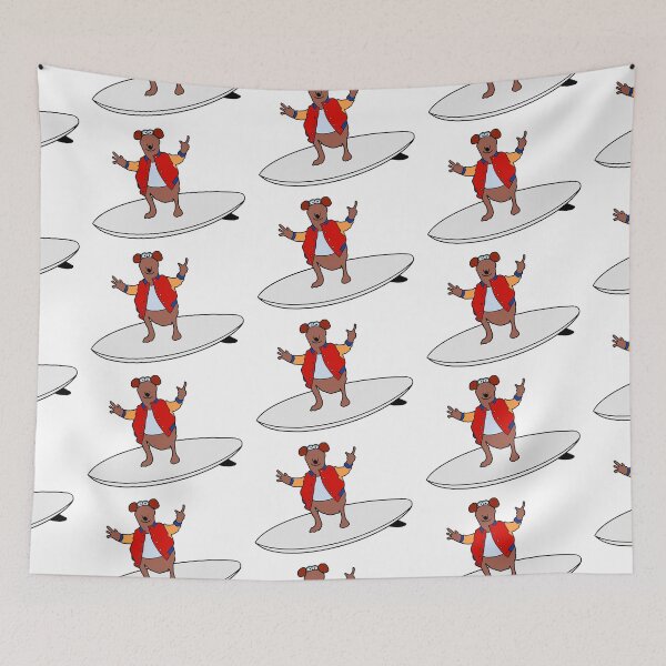 Item preview, Rizzo The Rat On A Surfboard designed and sold by Animals-by-JB.