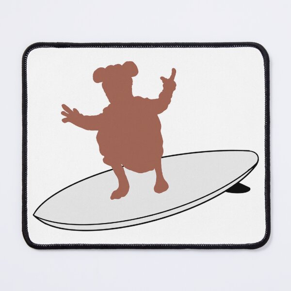 Item preview, Rizzo The Rat On A Surfboard designed and sold by Animals-by-JB.