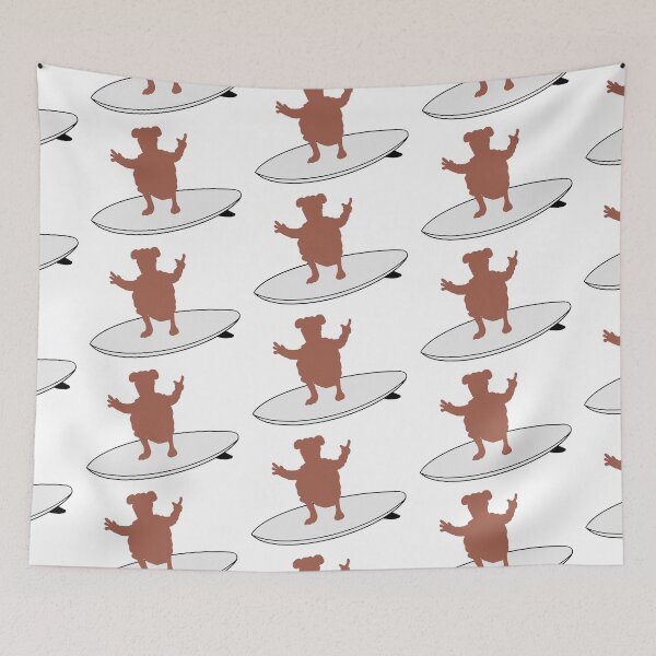 Item preview, Rizzo The Rat On A Surfboard designed and sold by Animals-by-JB.