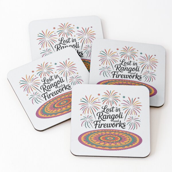 Item preview, Lost in Rangoli and Fireworks – Vibrant Diwali Festival Design designed and sold by Jollys-ArtShop.