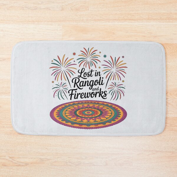 Item preview, Lost in Rangoli and Fireworks – Vibrant Diwali Festival Design designed and sold by Jollys-ArtShop.