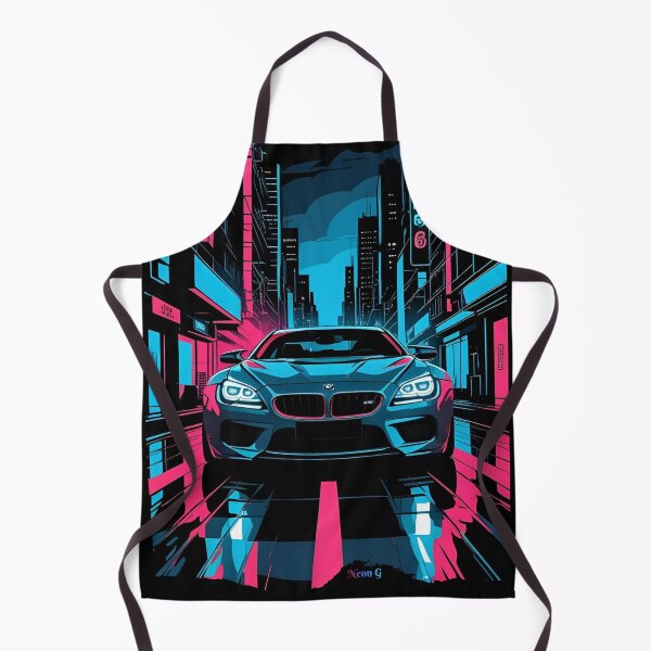 Item preview, B.W M6 Power of the 6 series coupe, street racing vibe, high contrast neon cyberpunk city 2 designed and sold by Neon G.