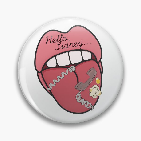 Item preview, Sidney Ghostface Lips Sticker designed and sold by LittleRockArt.