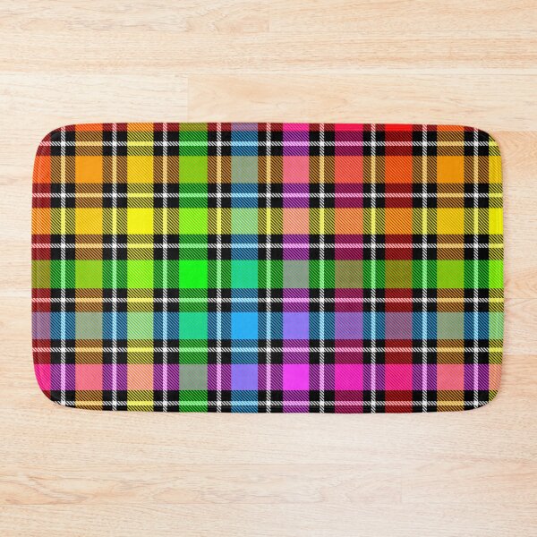 Item preview, Rainbow Colorful Light Spectrum Flannel Plaid - Black  designed and sold by PatternTitan.