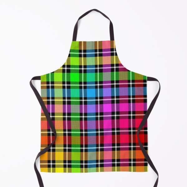 Item preview, Rainbow Colorful Light Spectrum Flannel Plaid - Black designed and sold by PatternTitan.